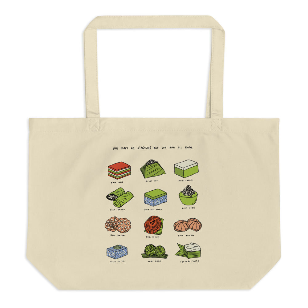 We are all Kuih - Large organic tote bag